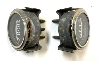 Jeep CJ Oil Pressure Volt Gauge Factory Faria CJ5 CJ7 CJ8 AMC Gauges Battery