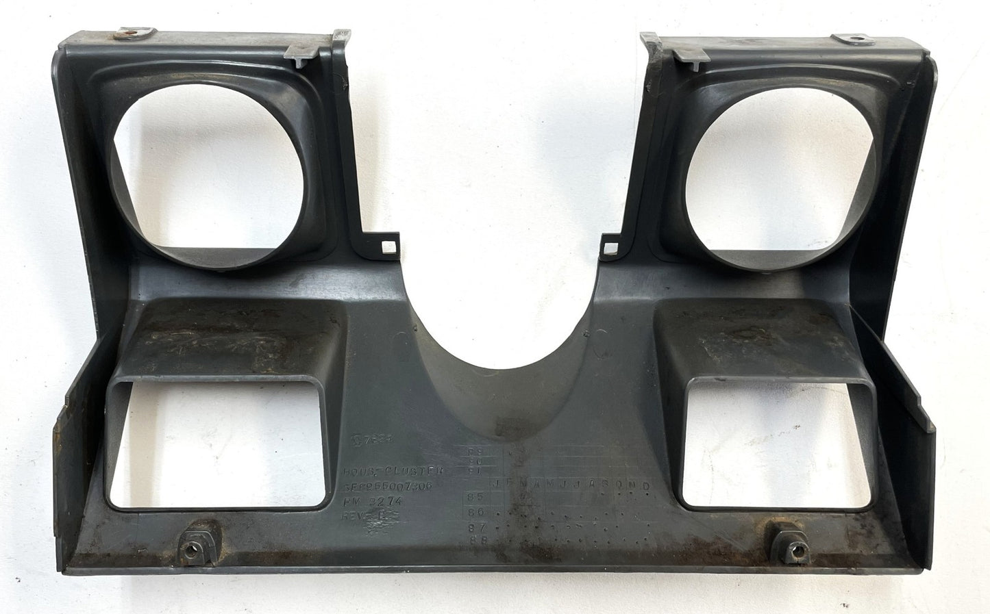 Jeep YJ dash trim 87-95 Wrangler grey glove box column radio OE gray