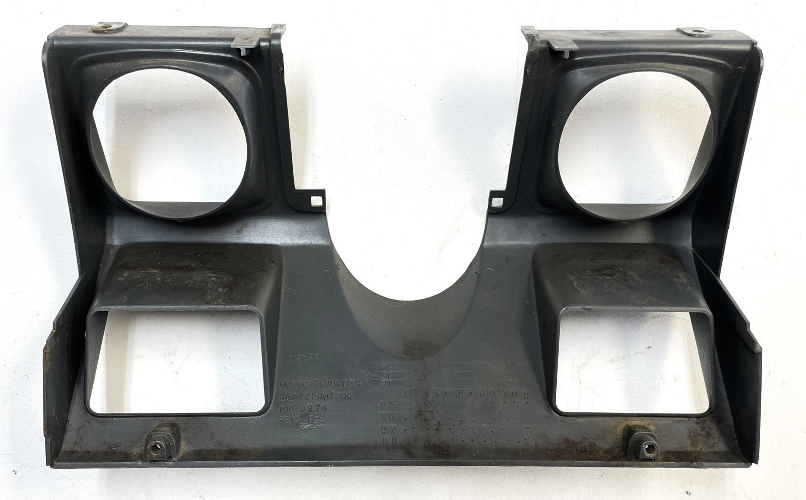 Jeep YJ dash trim 87-95 Wrangler grey glove box column radio OE gray