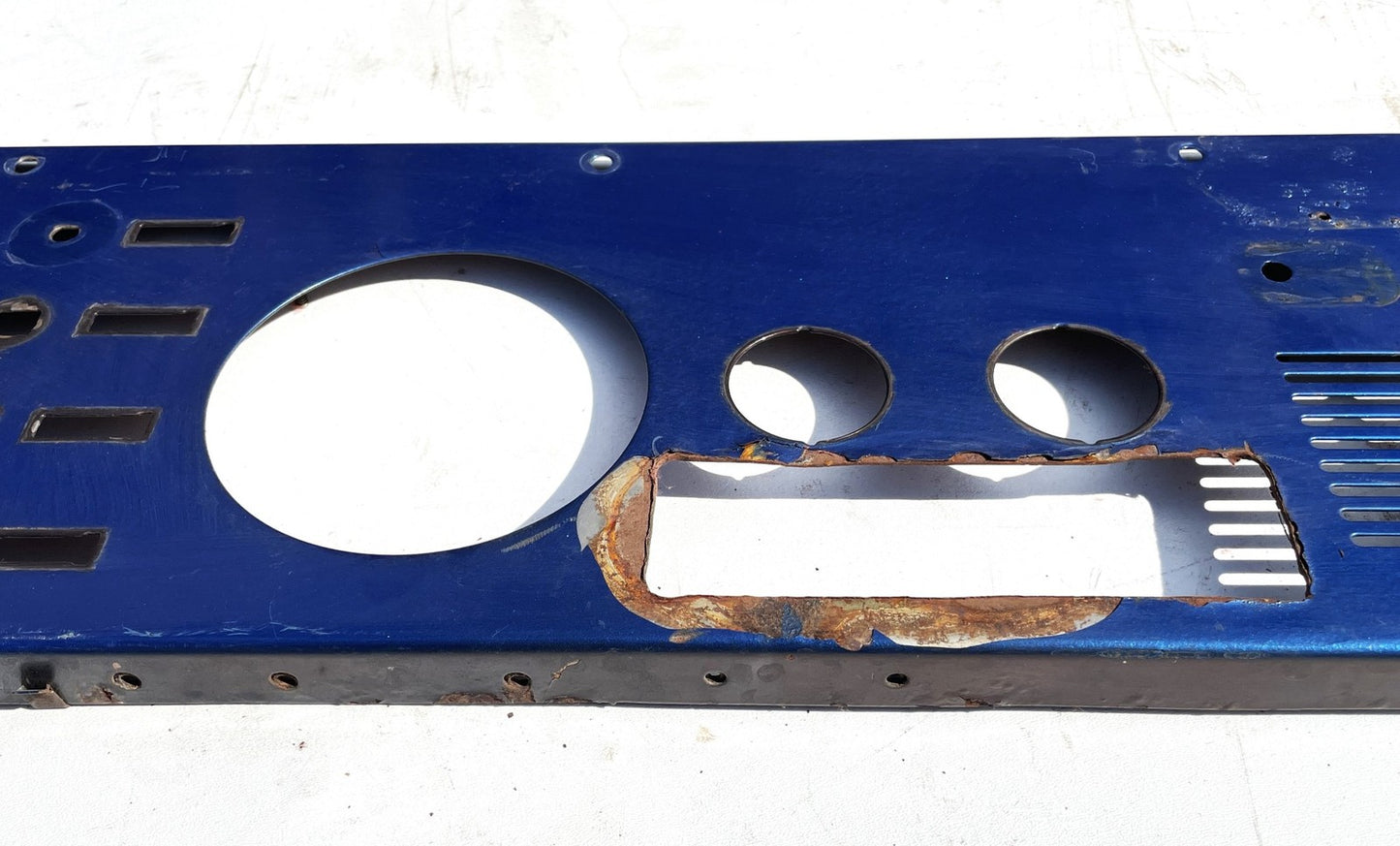 Jeep CJ gauge panel CJ5/CJ7/CJ8 AMC metal dash board gauges radio glove box