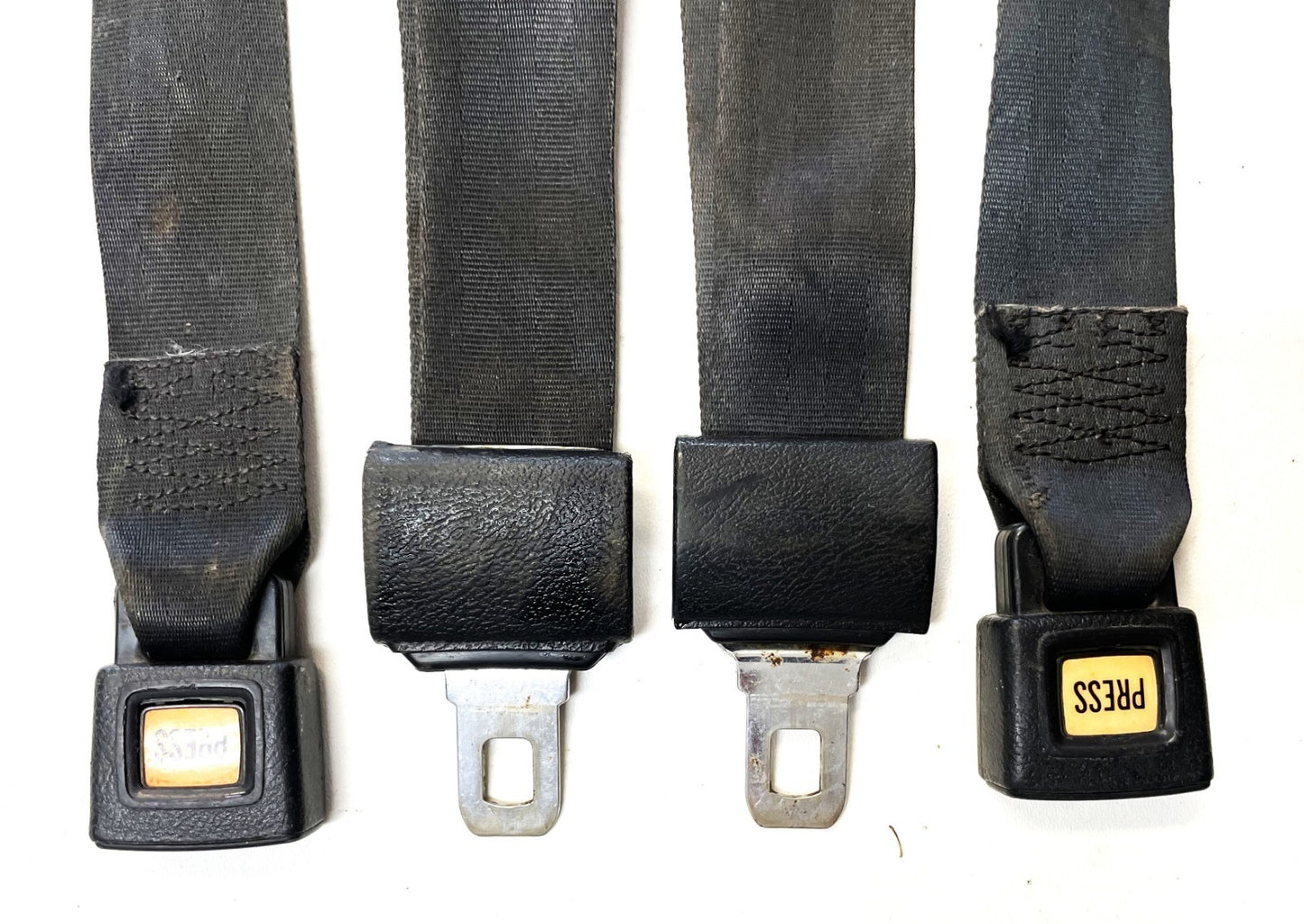 Jeep CJ Rear Seat Lap Belts Backseat Belt CJ5 CJ7 CJ8 Wrangler Back Black YJ
