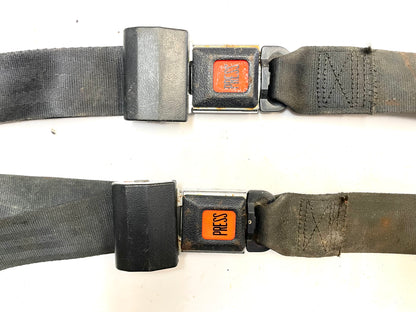 Cinturones de regazo para asientos traseros Jeep YJ CJ CJ5 CJ7 CJ8 Wrangler Negro 