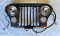 Jeep CJ Grill CJ7 CJ5 CJ8 FACTORY Grille with headlight buckets bezels lens