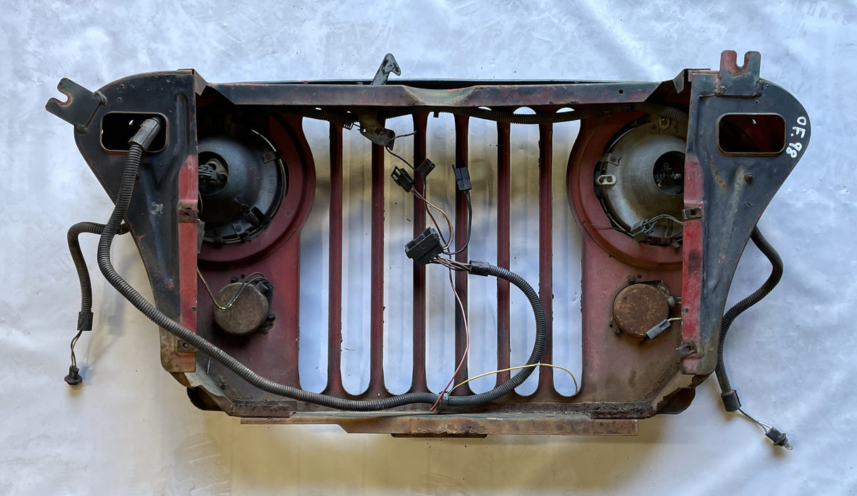 Jeep CJ Grill CJ7 CJ5 CJ8 FACTORY Grille with headlight buckets bezels lens