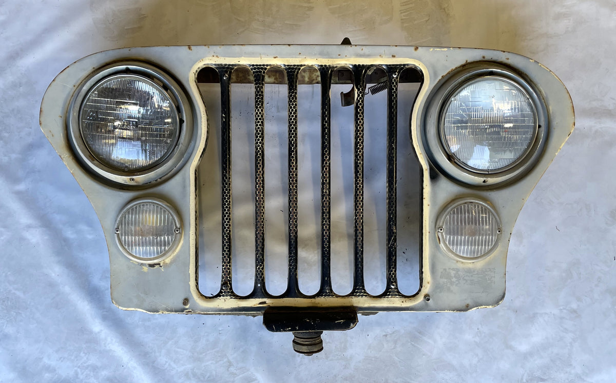 Jeep CJ Grill CJ7 CJ5 CJ8 FACTORY Grille with headlight buckets bezels lens