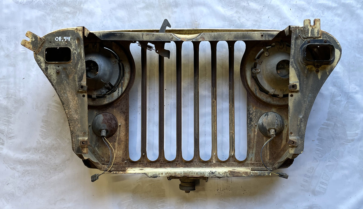Jeep CJ Grill CJ7 CJ5 CJ8 FACTORY Grille with headlight buckets bezels lens