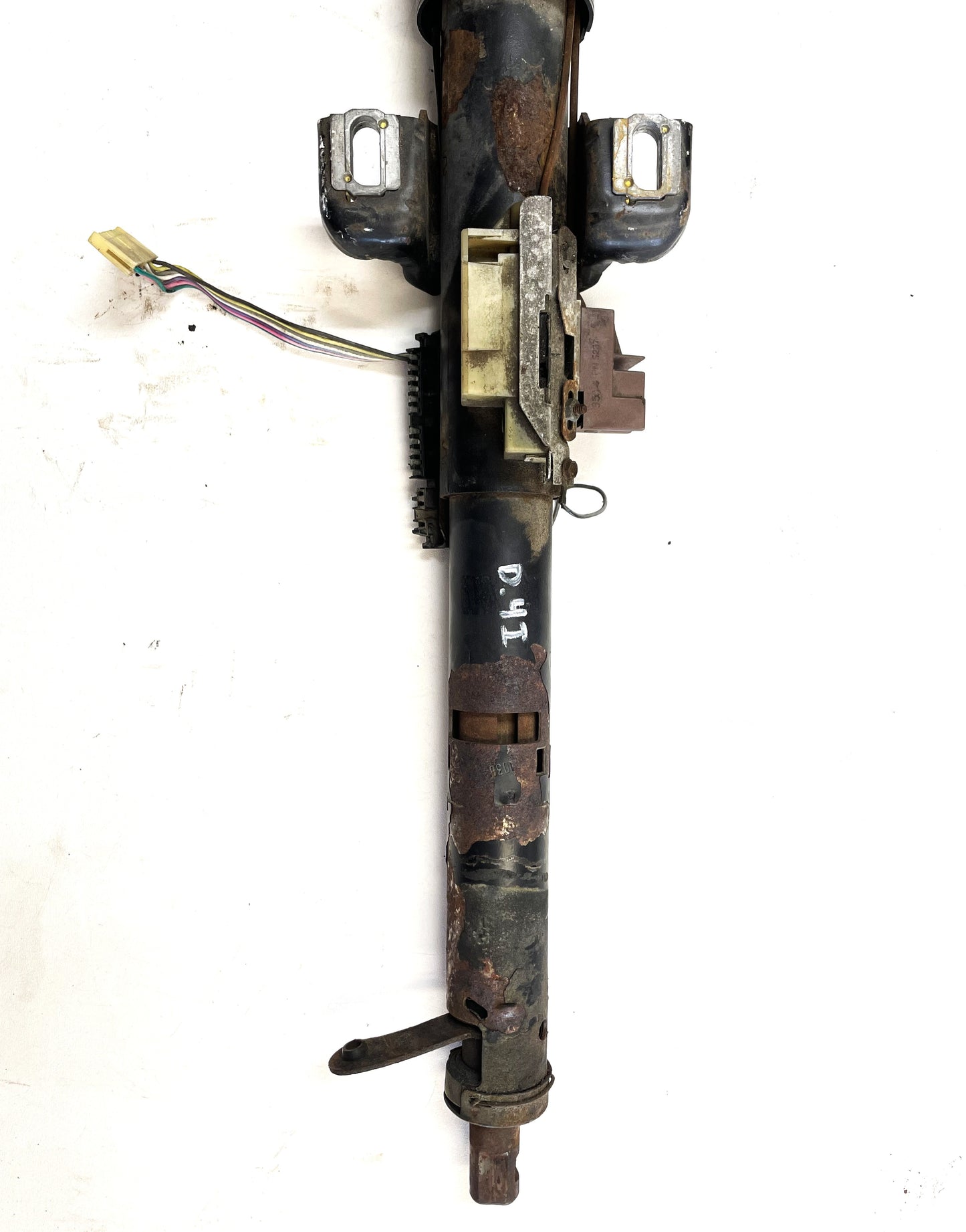 Columna de dirección automática inclinable para Jeep YJ Wrangler, moldura gris, 87-95, lista para atornillar 