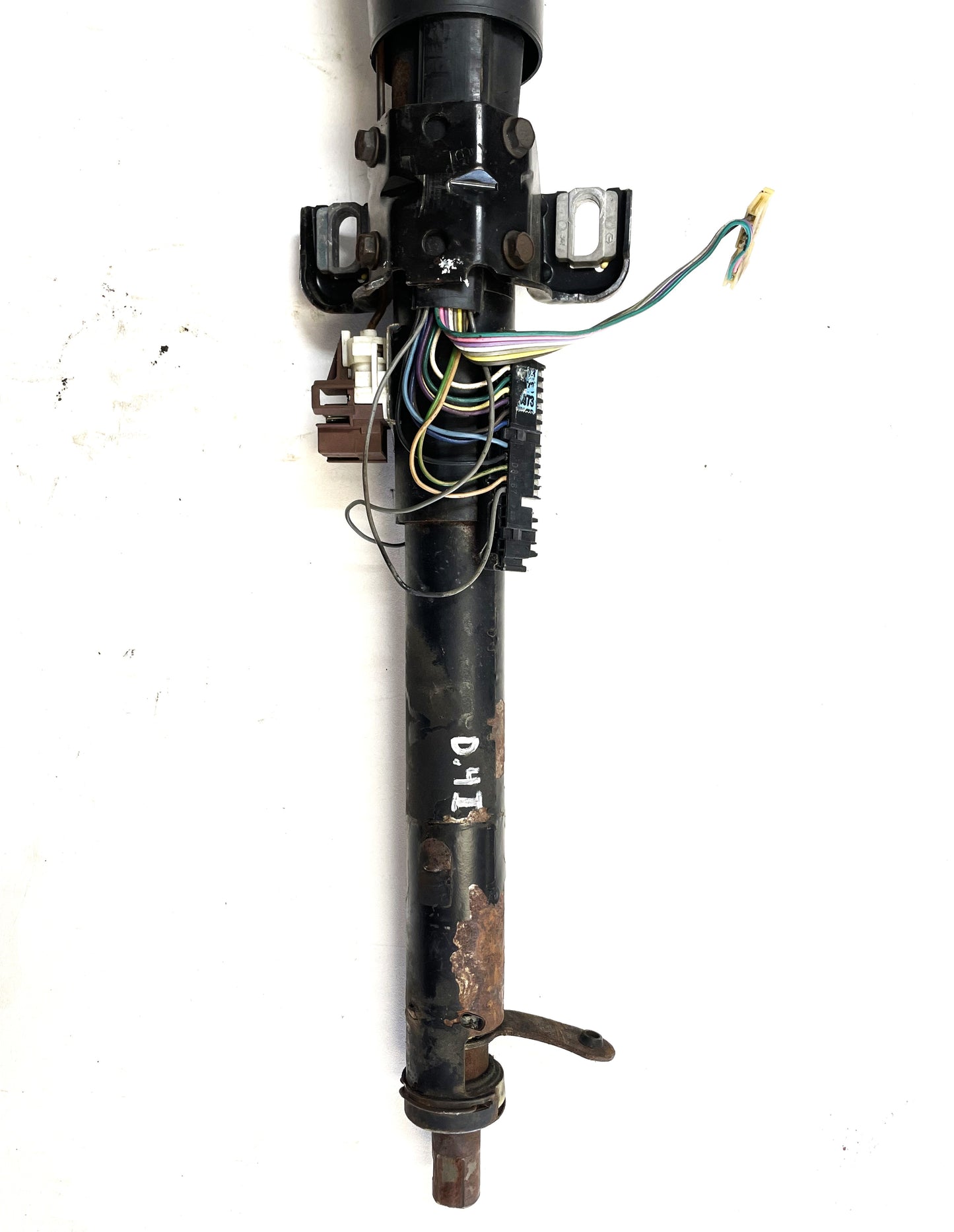 Columna de dirección automática inclinable para Jeep YJ Wrangler, moldura gris, 87-95, lista para atornillar 