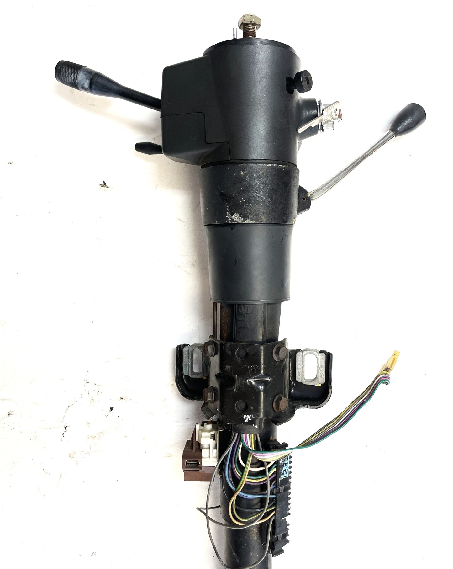 Columna de dirección automática inclinable para Jeep YJ Wrangler, moldura gris, 87-95, lista para atornillar 