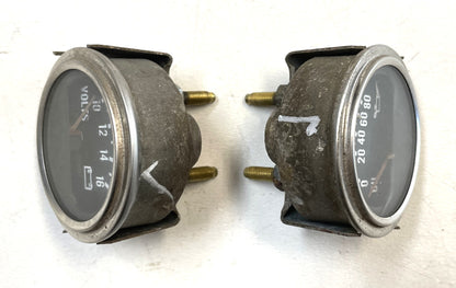 Jeep CJ Oil Pressure Volts Gauge Factory Faria CJ5 CJ7 CJ8 AMC Gauges Battery