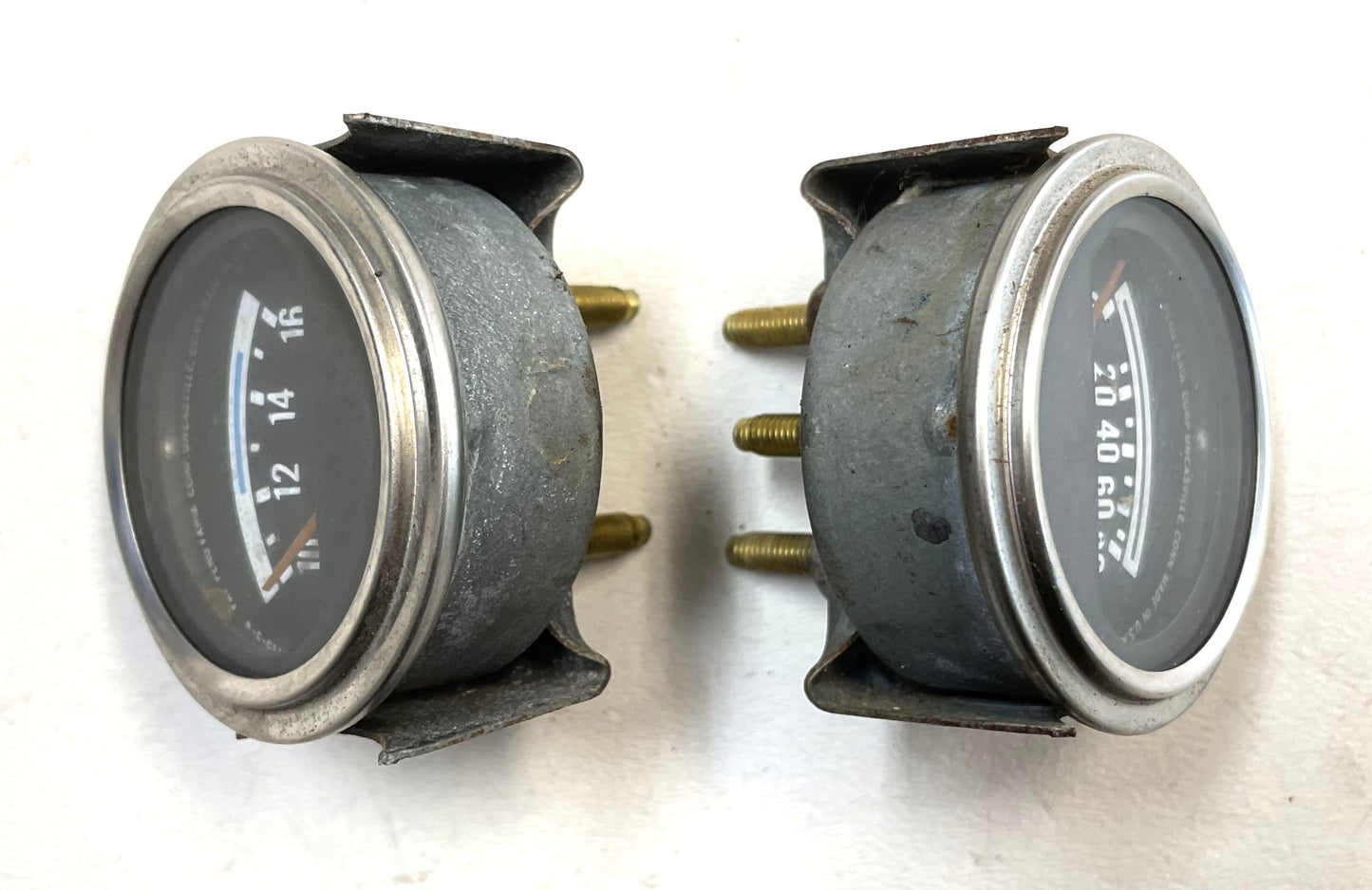 Jeep CJ Oil Pressure Volts Gauge Factory Faria CJ5 CJ7 CJ8 AMC Gauges Battery