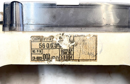 Jeep YJ cluster speedometer tachometer gauge 92-95 Wrangler 56009054 164,485