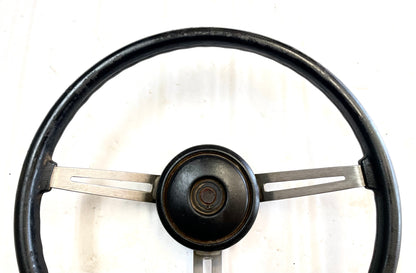 Jeep CJ steering wheel CJ5 CJ7 76-86 AMC horn button black J10 Cherokee AMC FSJ