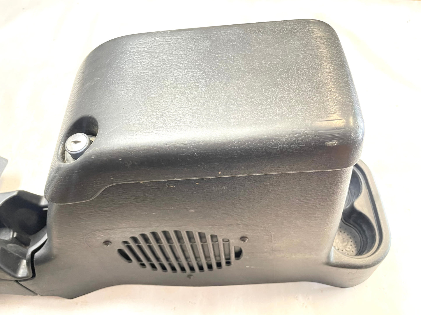 Jeep TJ Wrangler Center Console Slate 2 piece NO sub woofer Factory