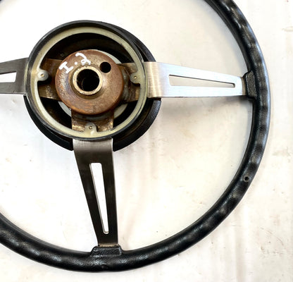 Jeep CJ steering wheel CJ5 CJ7 76-86 AMC horn button black J10 Cherokee AMC FSJ