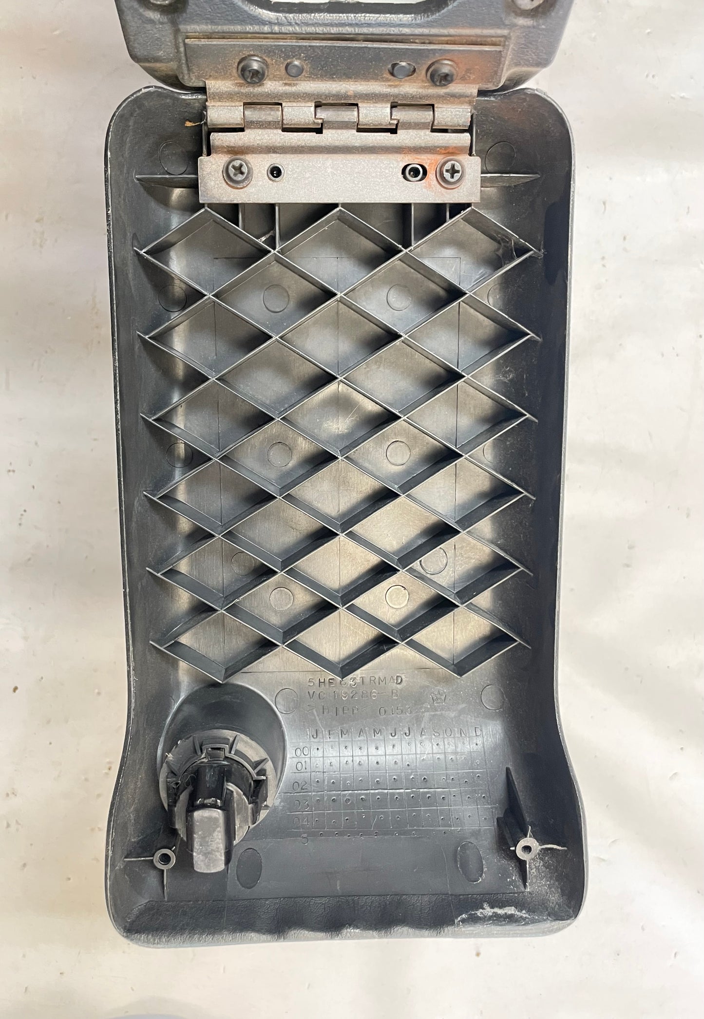 Jeep TJ Wrangler Center Console Slate 2 piece NO sub woofer Factory