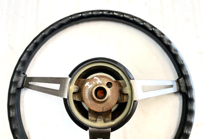 Jeep CJ steering wheel CJ5 CJ7 76-86 AMC horn button black J10 Cherokee AMC FSJ