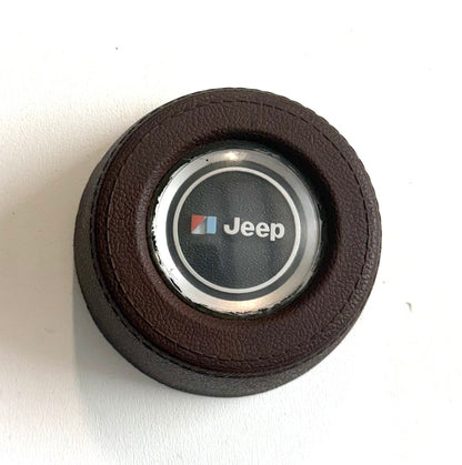 AMC Jeep steering wheel horn button FSJ Gremlin Cherokee Wagoneer J10 brown