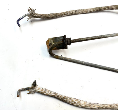 Barras de conexión de manija de puerta completa del lado del conductor del Jeep TJ Wrangler 97-02 barra de pestillo de bloqueo 