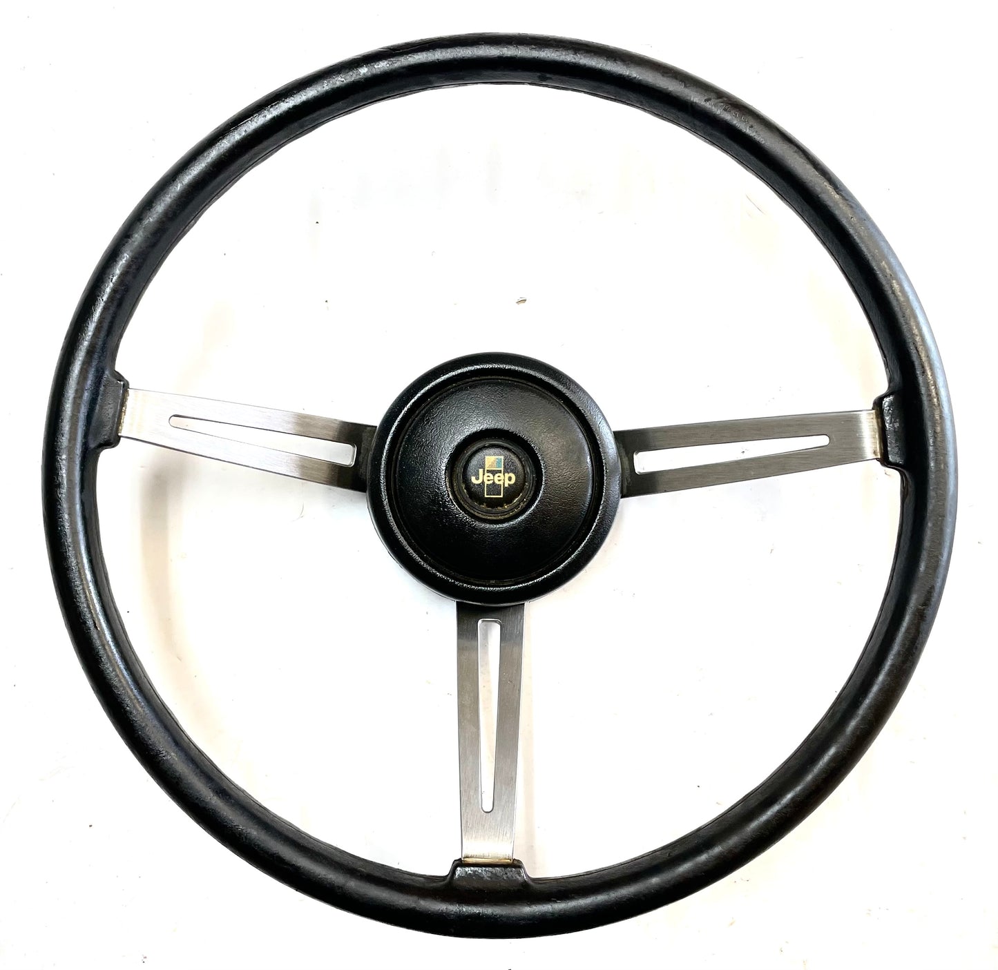 Volante Jeep CJ CJ5 CJ7 76-86 Botón de bocina AMC negro J10 Cherokee AMC FSJ 