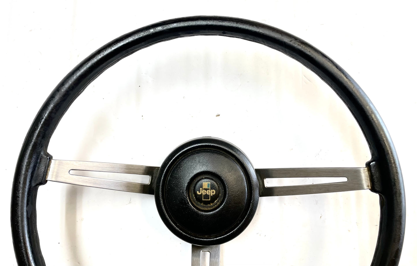 Volante Jeep CJ CJ5 CJ7 76-86 Botón de bocina AMC negro J10 Cherokee AMC FSJ 