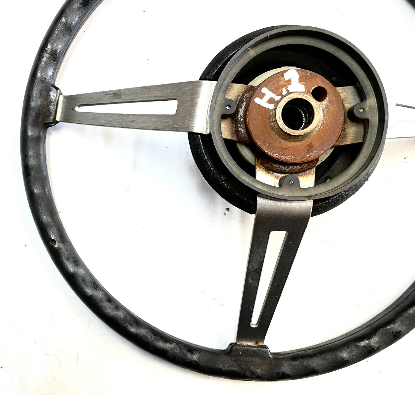 Volante Jeep CJ CJ5 CJ7 76-86 Botón de bocina AMC negro J10 Cherokee AMC FSJ 