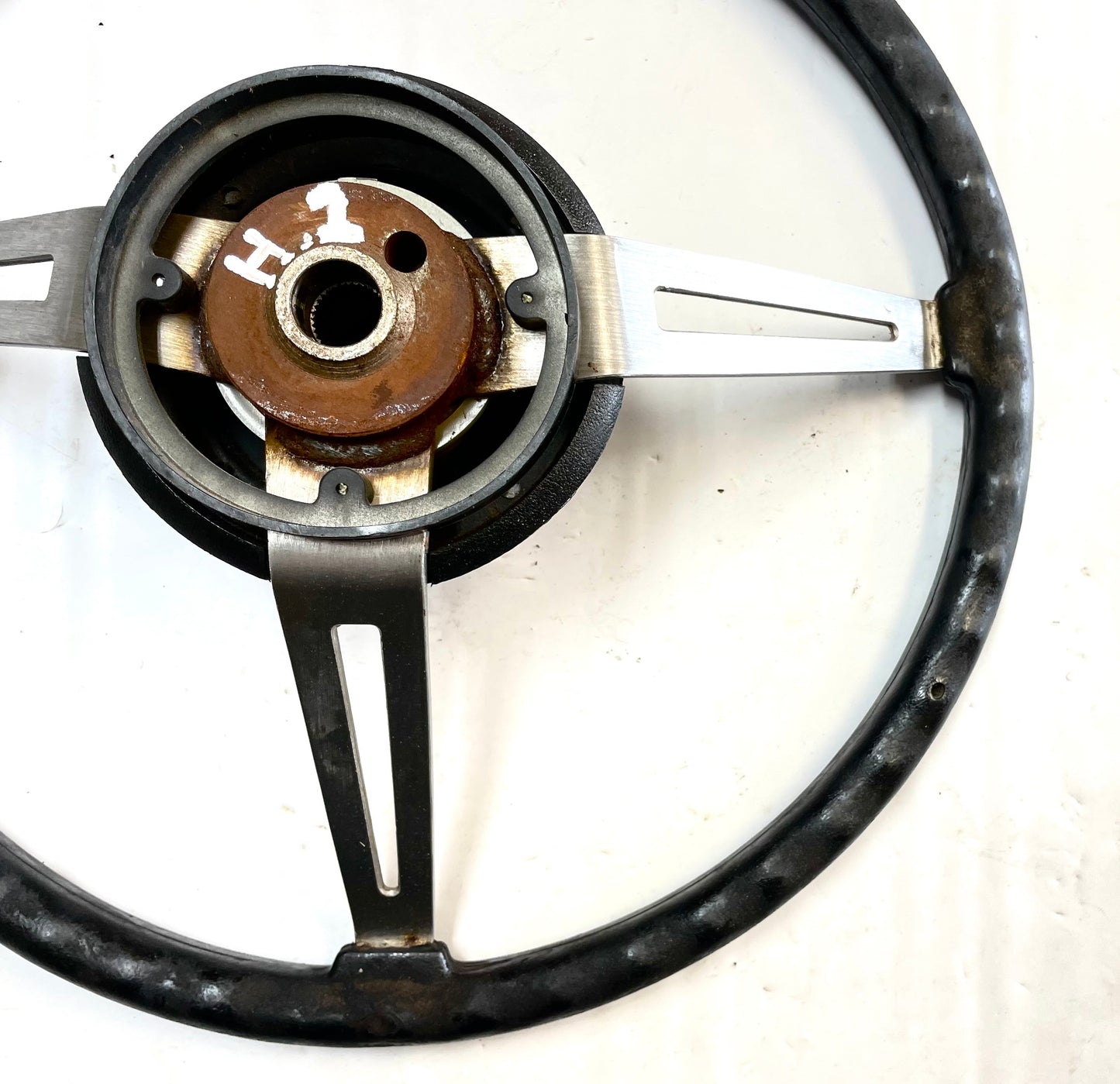 Volante Jeep CJ CJ5 CJ7 76-86 Botón de bocina AMC negro J10 Cherokee AMC FSJ 