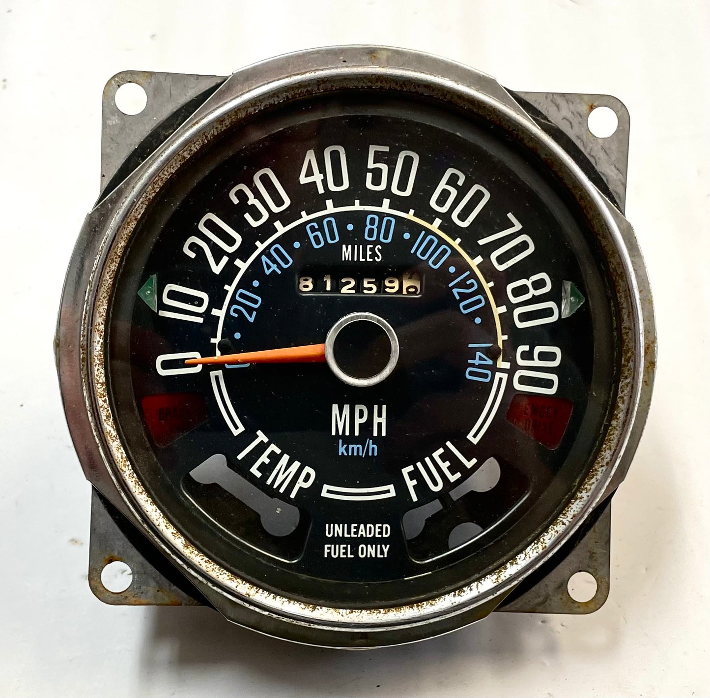 Velocímetro Jeep CJ, indicador de temperatura del combustible, odómetro, 90 mph de fábrica CJ5 CJ7 15K 
