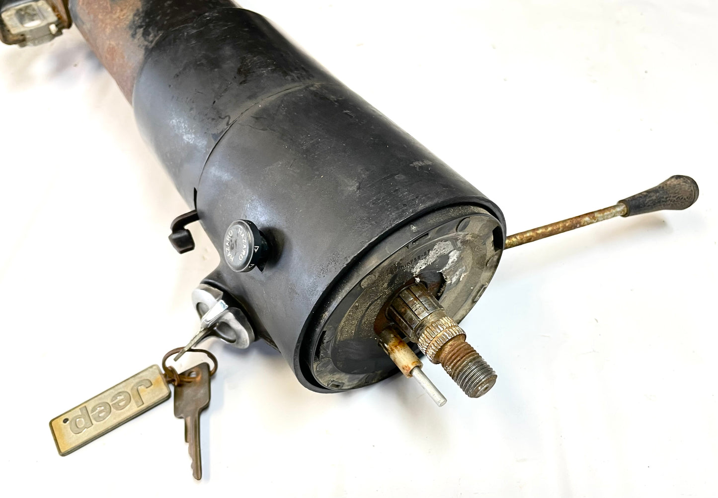 Jeep CJ steering column CJ7 CJ5 CJ8 AMC GM J10 Cherokee BOLT IN READY no tilt