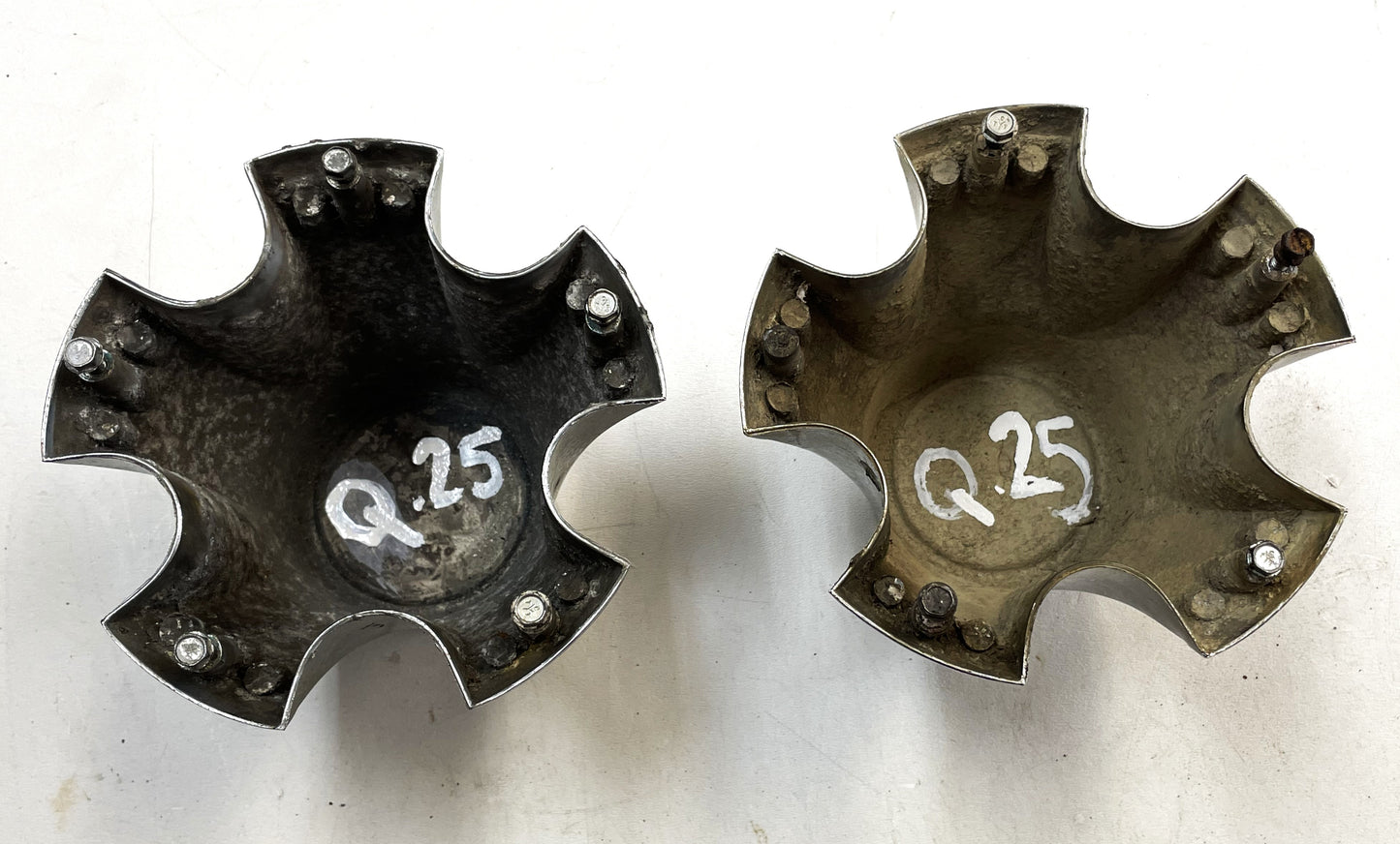 ¡Tapacubos cromados para ruedas traseras Jeep CJ Laredo, centros de tapacubos AMC CJ5 CJ7 CJ8! 