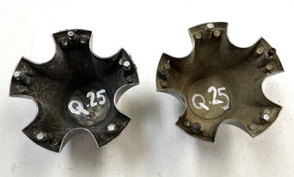 ¡Tapacubos cromados para ruedas traseras Jeep CJ Laredo, centros de tapacubos AMC CJ5 CJ7 CJ8! 