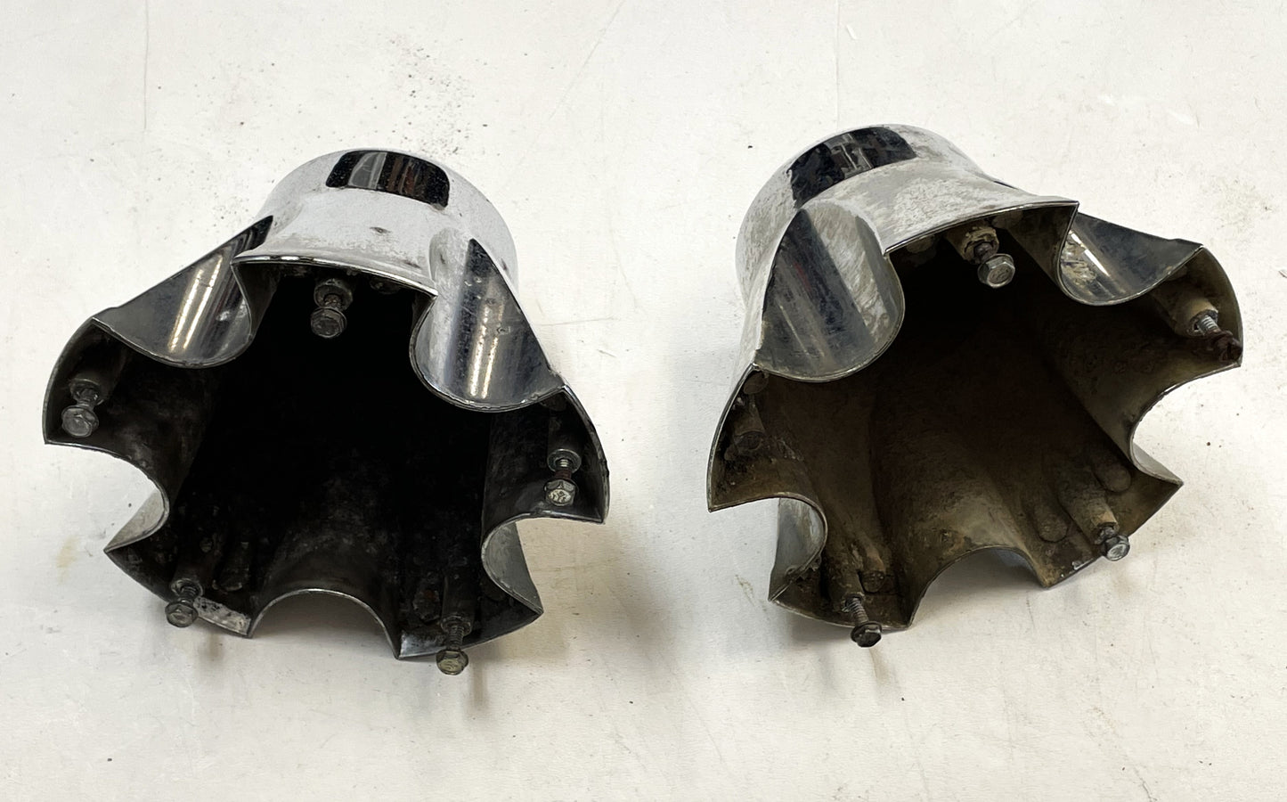 ¡Tapacubos cromados para ruedas traseras Jeep CJ Laredo, centros de tapacubos AMC CJ5 CJ7 CJ8! 