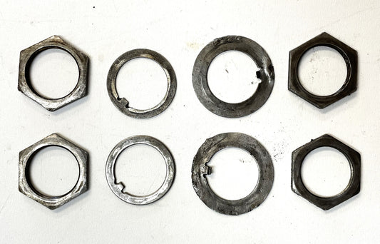 Jeep Dana 30 Spindle Nuts and Washers Washer Nut 72-86 CJ5 CJ7 CJ8