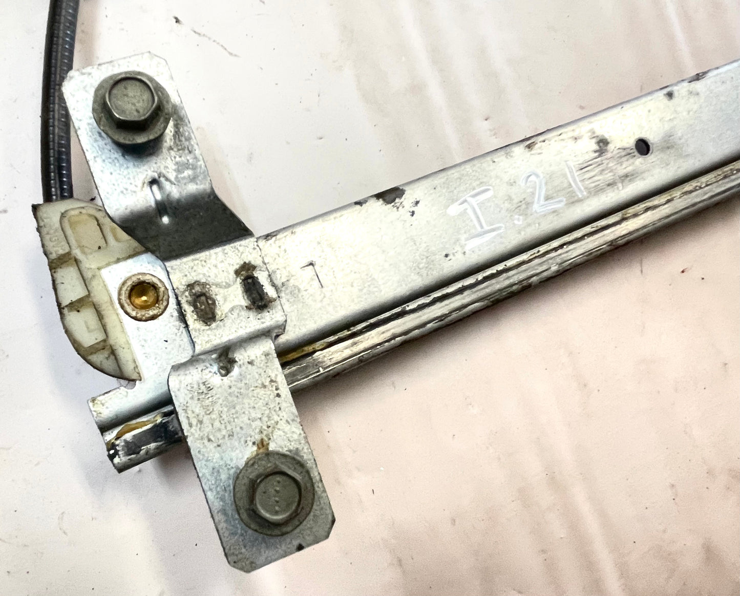 Regulador de ventana del lado del conductor del Jeep TJ 97-06 Wrangler puerta dura izquierda completa con manija 