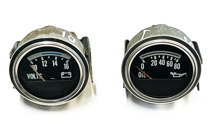 Medidor de presión de aceite y voltaje de fábrica Jeep CJ faria CJ5 CJ7 CJ8 ¡medidores AMC batería! 