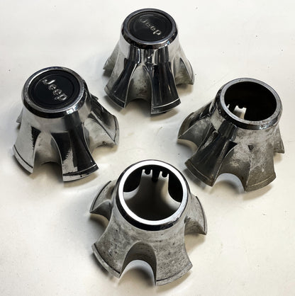 Tapacubos cromados de fábrica para Jeep CJ CJ5 CJ7, tapacubos Laredo, ¡ENVÍO GRATIS! 