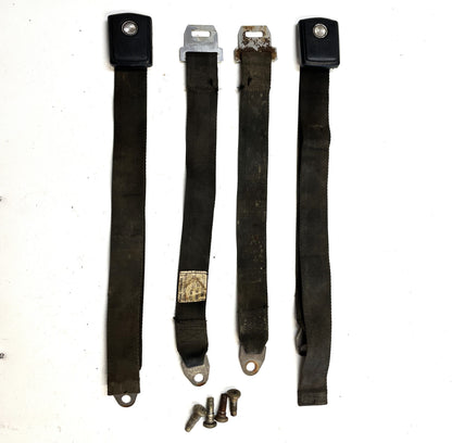 Jeep CJ Back Seat Lap Belts Rear Seat Belt CJ5 CJ7 CJ8 with Bolts !