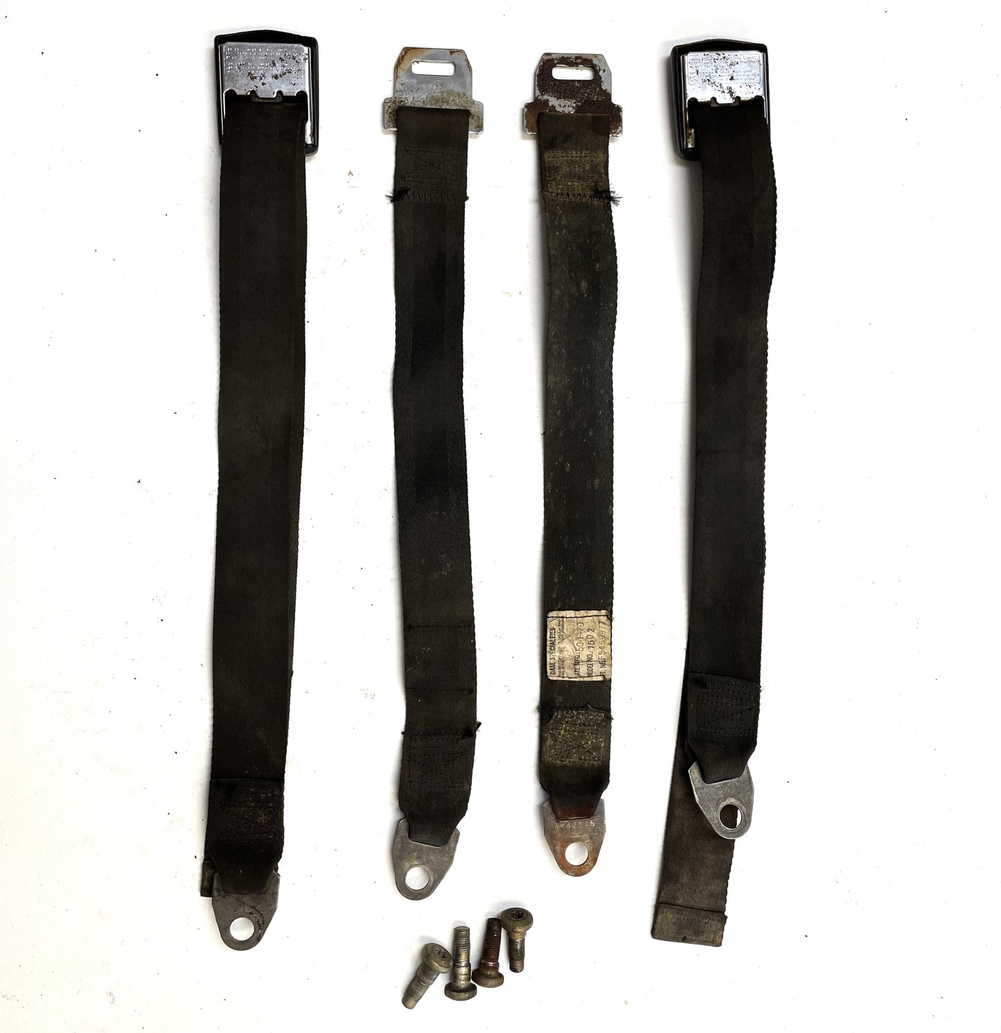 Jeep CJ Back Seat Lap Belts Rear Seat Belt CJ5 CJ7 CJ8 with Bolts !
