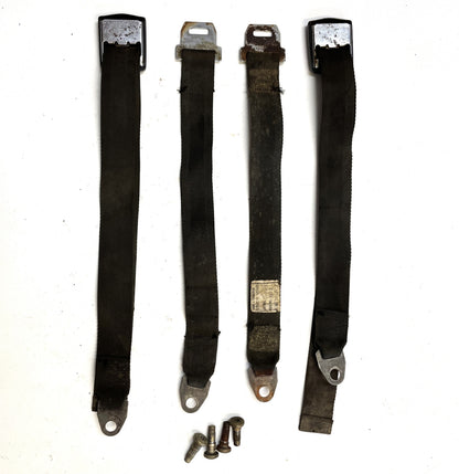 Jeep CJ Back Seat Lap Belts Rear Seat Belt CJ5 CJ7 CJ8 with Bolts !