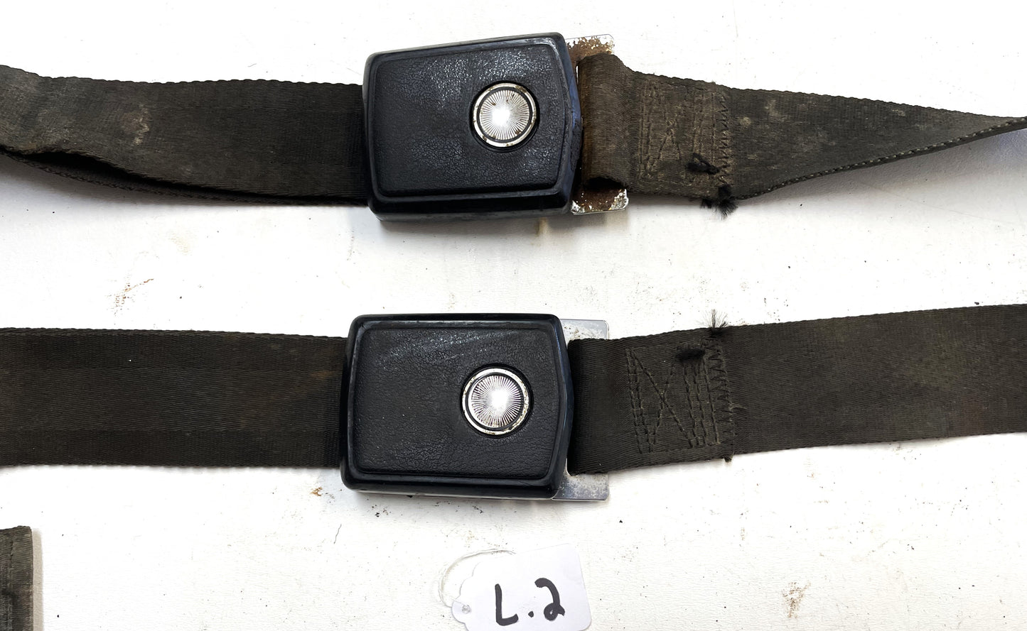 Jeep CJ Back Seat Lap Belts Rear Seat Belt CJ5 CJ7 CJ8 with Bolts !