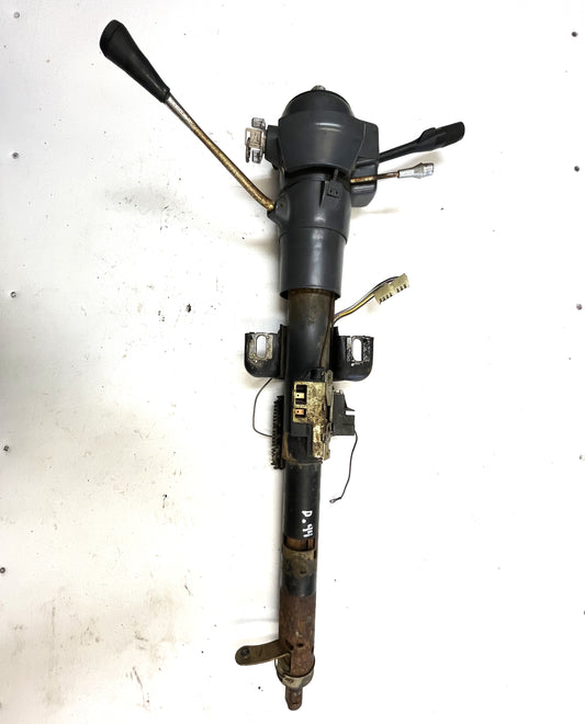 Columna de dirección automática inclinable para Jeep YJ, moldura gris, Wrangler 87-95, LISTO PARA ATORNILLAR