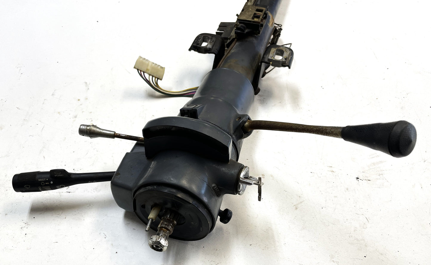 Columna de dirección automática inclinable para Jeep YJ, moldura gris, Wrangler 87-95, LISTO PARA ATORNILLAR