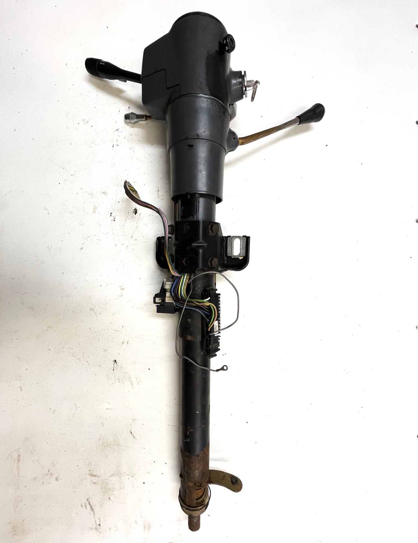Columna de dirección automática inclinable para Jeep YJ, moldura gris, Wrangler 87-95, LISTO PARA ATORNILLAR