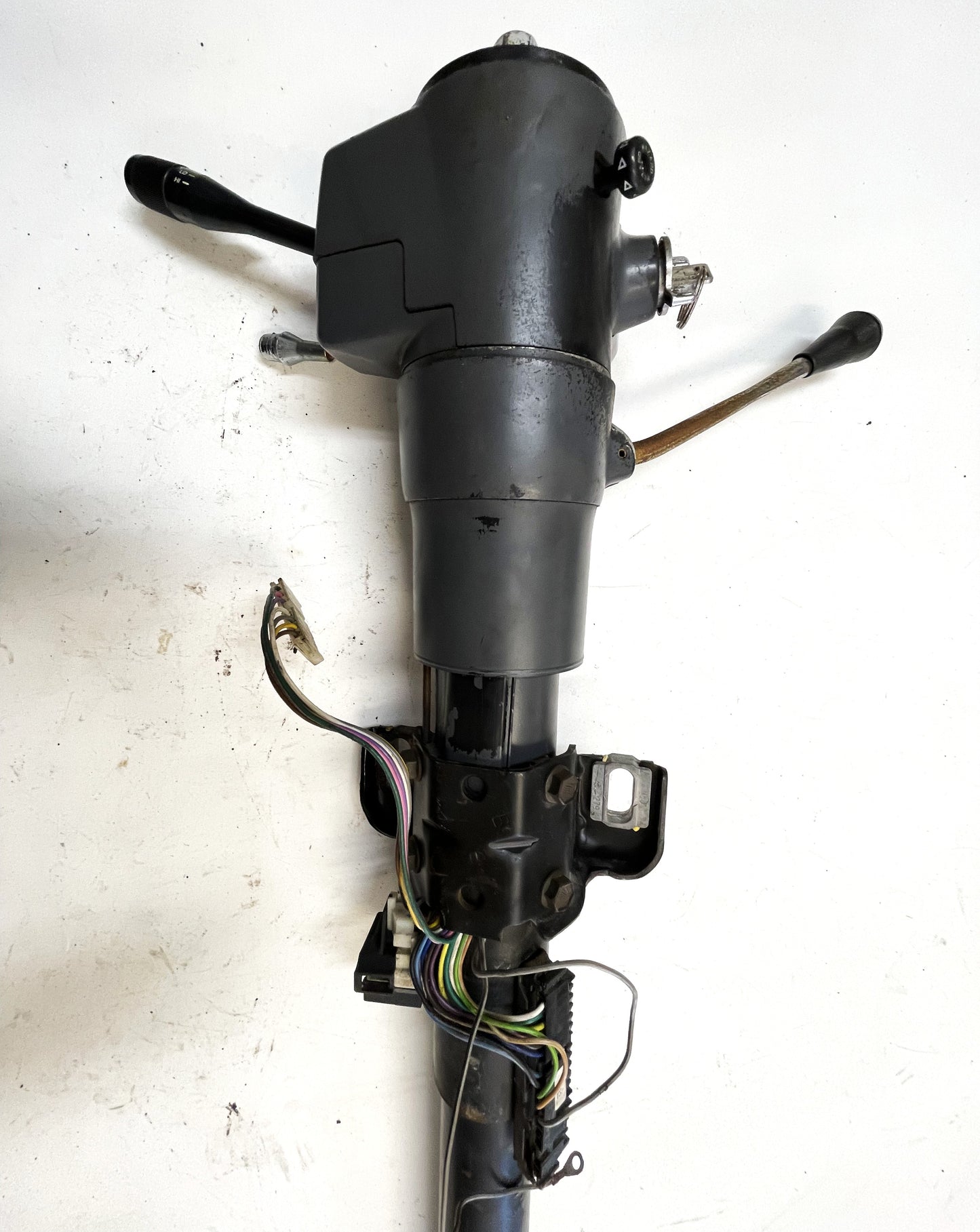 Columna de dirección automática inclinable para Jeep YJ, moldura gris, Wrangler 87-95, LISTO PARA ATORNILLAR