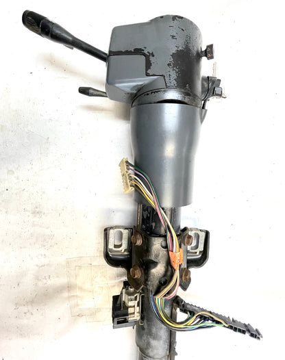 Columna de dirección automática inclinable para Jeep YJ Wrangler, moldura gris, 87-95, lista para atornillar 