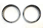 Jeep CJ Chrome Headlight Bezels Trim Beauty Ring Bezel Set Pair CJ7 CJ5 CJ8