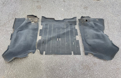 Jeep TJ Wrangler rear carpet black back seat area 03 04 05 06 fender wells