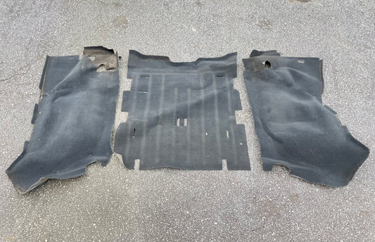 Jeep TJ Wrangler rear carpet black back seat area 03 04 05 06 fender wells
