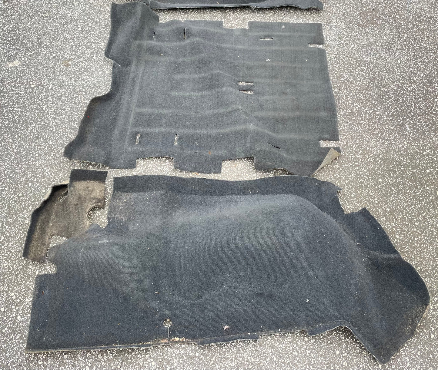 Jeep TJ Wrangler rear carpet black back seat area 03 04 05 06 fender wells