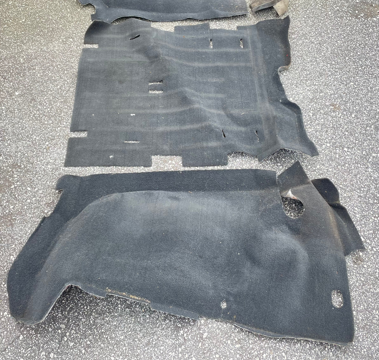Jeep TJ Wrangler rear carpet black back seat area 03 04 05 06 fender wells